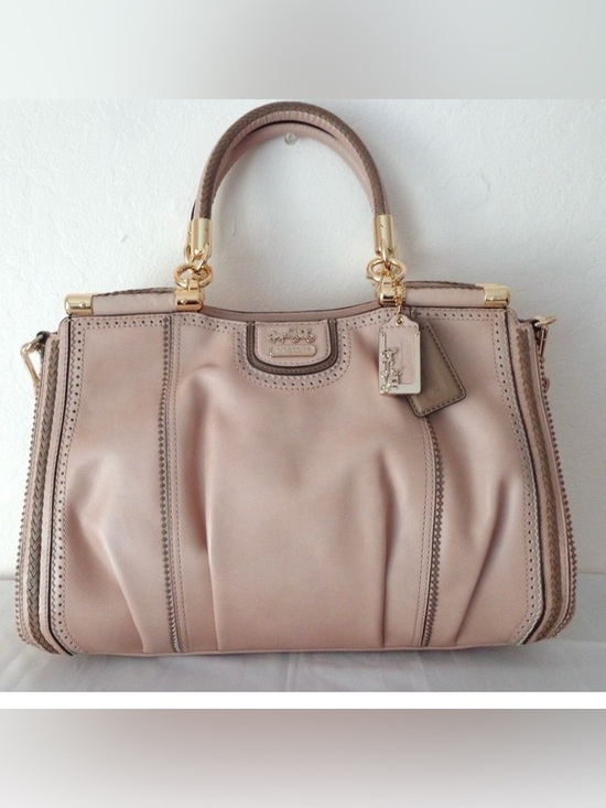 Coach Handbags - Coach Madison Pinnacle Carrie Satchel